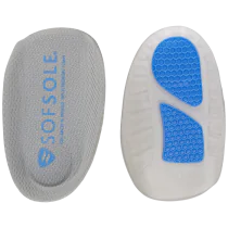 Adapt Innleggshæl Gel Arch – Støtte & Avlastning (Grå, 1 Par), SSK-772