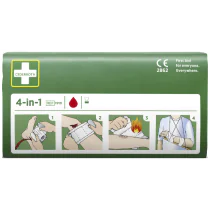 Cederroth Blodstopper – Steril, 4-i-1 Funksjoner (077100600, 1 Boks)