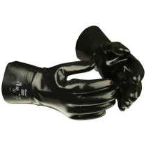 Ansell Kjemikaliehansker – Høy slitestyrke, komfortabel passform (132402108, Svart, 72 Par, størrelse-10)