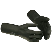 Ansell Kjemikaliehansker – Høy Slitestyrke, 144 Par, Svart (Størrelse 7-11), SSK-648