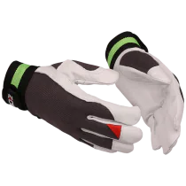 Guide Arbeidshanske – Høy Slitestyrke, Komfort (223500901, Svart/Hvit, 12 Par, størrelse-6)