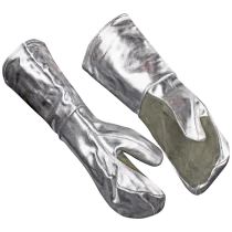 Guide Varmebestandig Hanske – Økt Varmebeskyttelse (223502493, Brun/Sølv, 1 PAR, størrelse-10)