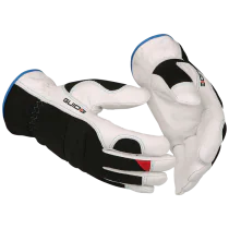 Guide Vinterhanske – Slitesterk, Ergonomisk (Svart/Hvit, 6 Par, størrelse 8-11), SSK-107