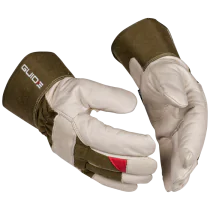 Guide Vinterhanske – Helfôret, Slitesterk (223535303, Brun/Hvit, 6 Par, størrelse-8)