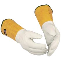 Guide Skjærebeskyttelses Hanske – Høy Fingerferdighet (223540345, Gul/Hvit, 6 Par, størrelse-8)