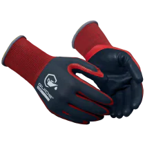 Guide XLNT Hansker – Overlegen Grip, Væsketett (223590142, Rød/Svart, 6 Par, størrelse-6)