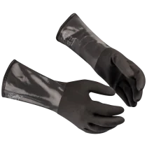 Guide Kjemikaliehanske – Høy slitestyrke, Kullgrå, 6 Par, Størrelse 7–11, SSK-462