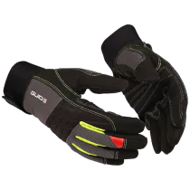 Guide Arbeidshanske – Slitesterk, God Passform (Svart, 6 Par, Størrelser 8–12), SSK-176