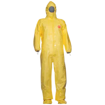 DuPont Tychem Korttidsdress – Høy Beskyttelse, Komfortabel Passform (Gul, 20 Stykk, S–3XL), SSK-614