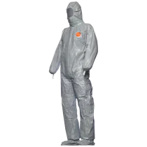 DuPont Tychem Korttidsdress – Kjemisk Beskyttelse, Grå, 20 Stykk, Størrelser S-3XL, SSK-583