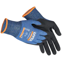 Uvex Athletic B XP Hansker – Skjærebeskyttelse, 10 Par, Størrelse 6–12, Blå/Svart, SSK-399