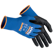 Uvex Athletic Lite Dry Hansker – Tynn, fleksibel (Blå/Svart, 10 Par, størrelse 6-12), SSK-393