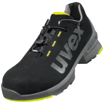 Uvex Vernesko – Krom- og metallfri ESD-godkjent, Svart/Grå (1 Par, Størrelse 40–41), SSK-318