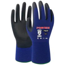 Fortes Arbeidshanske – Høy Slitestyrke (Blå/Hvit, Størrelser 6–12), SSK-620