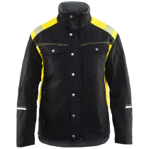 Blåkläder Vinterjakke – Varm, Refleksdetaljer ( 811499438, Svart/Gul, 1 Stykk, størrelse-XS )