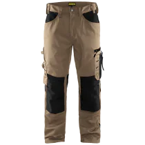 Blåkläder Håndverkerbukse – Komfortabel og Funksjonell ( 811502527, Brun/Svart, 1 Stykk, størrelse-60 )