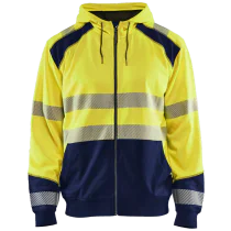 Blåkläder Gensere – Høy synlighet, komfortabel passform ( 811504390, Gul/Marine, 1 Stykk, størrelse-XS )