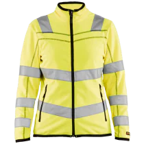 Blåkläder Fleecejakke – Lett og Komfortabel ( 811506283, Gul, Dame, 1 Stykk, størrelse- XS)