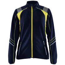 Blåkläder Fleecejakke – Komfortabel og Varm ( 811507488, Marine/Gul, Dame, 1 Stykk, størrelse- XS)