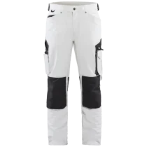 Blåkläder Malerbukse – Komfortabel og Smidig ( 811508054, Hvit/Grå, 1 Stykk, størrelse-46 )