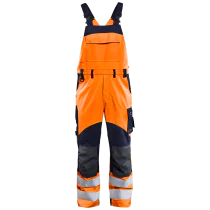 Blåkläder Selebukse – Flammehemmende, høy slitestyrke (Oransje/Marine, Størrelser 46-64, D96-D124), 1 Stykk, SSK-B254