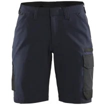 Blåkläder Ripefri Serviceshorts – Behagelig Stretch ( 811513956, Marine/Svart, Dame, 1 Stykk, størrelse- 32)