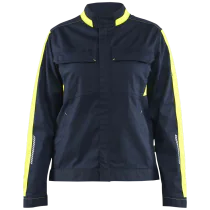 Blåkläder Jakke – Ripefri, Høy Synlighet ( 811516202, Marine/Gul, Dame, 1 Stykk, størrelse- XS)