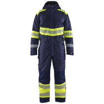 Blåkläder Vinteroverall – Vind- og vanntett, høy slitestyrke ( 811517099, Marine/Gul, 1 Stykk, størrelse-XXS )