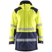 Blåkläder Vinterparkas – Vind- og vanntett ( 811517251, Gul/Marine, 1 Stykk, størrelse-XS )