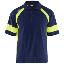 Blåkläder Pikégenser – Økt Synlighet, Komfort ( 811518626, Marine/Gul, 1 Stykk, størrelse-XS )