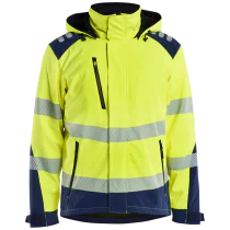 Blåkläder Vinterjakke – Vanntett, Pustende ( 811518911, Gul/Marineblå, 1 Stykk, størrelse-XS )