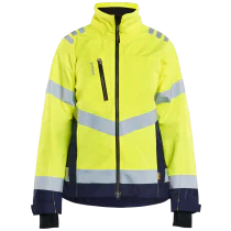 Blåkläder Jakke – Vind- og Vanntett Beskyttelse ( 811519403, Gul/Marine, Dame, 1 Stykk, størrelse- XS)