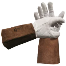 Scansafe Tighanske – Smidig, Slitesterk (Hvit/Brun, Størrelser 9-11), 1 Par, SSS-15-300