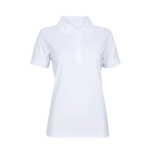 Tracker Cool Dry Sport Pique Dame – Fukttransporterende, Lett  (211200L, Hvit, 1 stykke, størrelse-L)