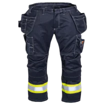 Tranemo Håndverksbukse – Flammehemmende, Høy Komfort (57528894-C44, Gul/marineblå, 1 Stykk, størrelse-C44)