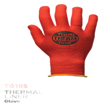 Traffi Thermal Liner – Komfortabel og fleksibel(TG105, Rød, 10 Par)