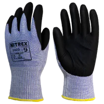 Nitrex Cut Resistant Work Gloves, 10 Par, SUG-242D-XX