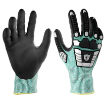 Nitrex Bærekraftige Vernehansker med Impact- og Skjæresikring, 5 Par, SUG-295RP-XX