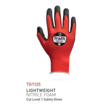 Traffi Cut 1 Hansker – God Passform, Pustende, Klippbeskyttelse, 10 Par, STR-TG1125