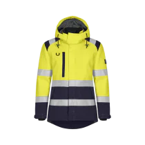 Tranemo Vinterjakke Dame – Flammehemmende, Vanntett (Gul/marineblå, Størrelser S-2XL),  1 Stykk, STN-510793