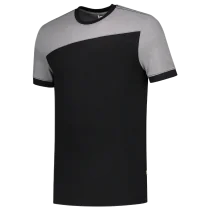 Tricorp bicolor T-skjorte med rund hals, kontrastsømme, svartgrå, 1 Stykk, SUT-102006-Svartgra-3XL, størrelse 3XL