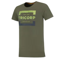 Tricorp Premium T-skjorte herre med rund hals, Army, 1 Stykk, SUT-104007-Haeren-3XL, størrelse 3XL