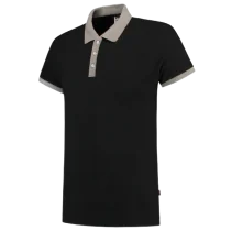 Tricorp Bi-Color Fitted Polo, BlackGrey, 1 Stykk, SUT-201002-Svartgra-3XL, størrelse 3XL