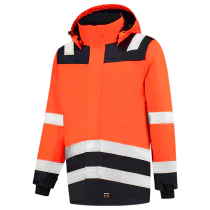 Tricorp Hood Parka High Vis Bicolor, Fluororange Ink, 1 Stykk, SUT-403020-Fluororange Ink-3XL, størrelse 3XL