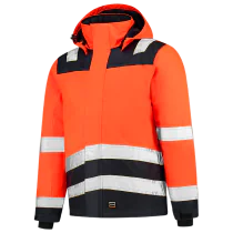Tricorp Hood Midi Parka High Vis Bicolor, Fluororange Ink, 1 Stykk, SUT-403023-Fluororange Ink-3XL, størrelse 3XL
