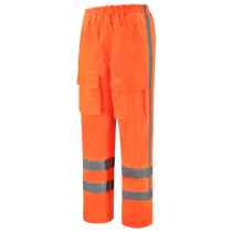 Tricorp RWS Regnbukse, Fluororange, 1 Stykk, SUT-503001-Fluororange-3XL, størrelse 3XL