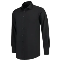 Tricorp Halvvidspredt Fitted Stretch-skjorte, svart, 1 Stykk, SUT-705008-Svart-375, størrelse 375