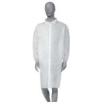 Santex 35 Gr. Polypropylen Besøksfrakk, Hvit, 100 Stykker, SST-DC02