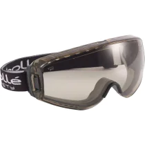 Bolle Safety Pilot Brown Lens Platinum Hard Coat Safety Googles Frame, Svart, SBS-PILOCSP