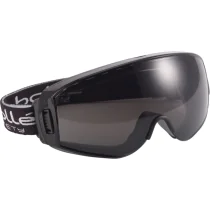 Bolle Safety Pilot Smoke Lens Platinum Hard Coat Safety Googles Frame, svart, SBS-PILOPSF